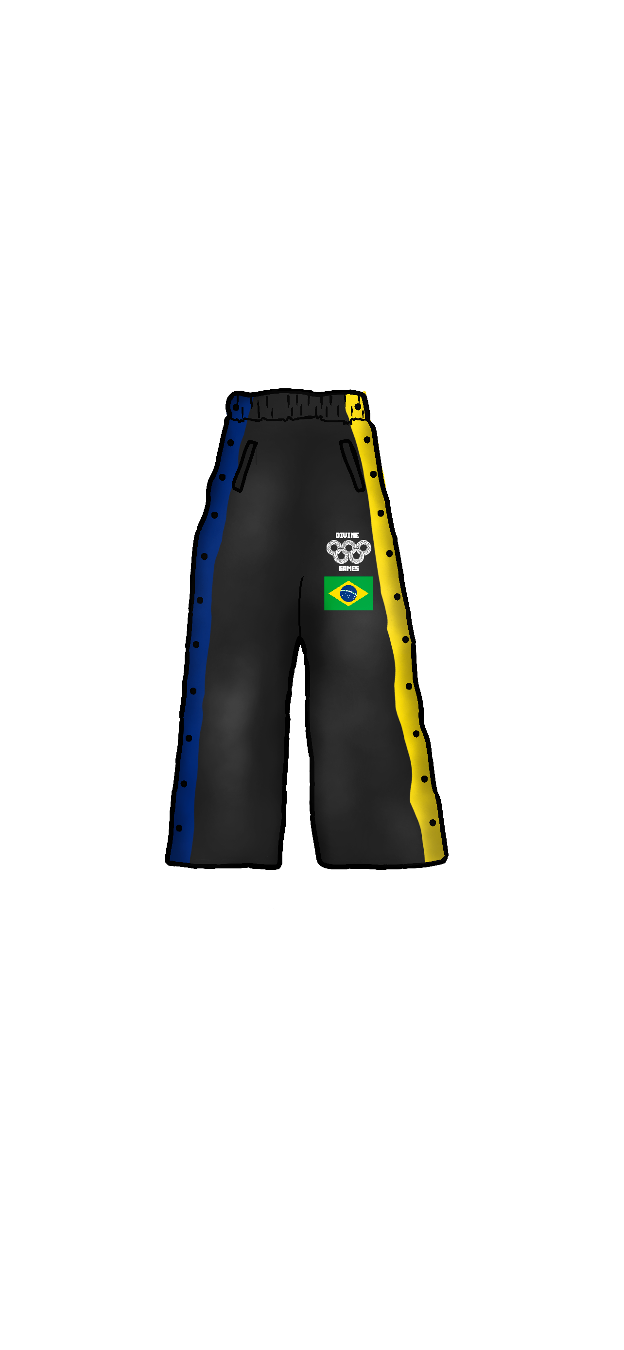 DIVINE GAMES "BRAZIL" NYLON PANTS